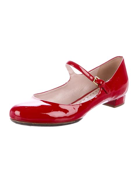 talon miu miu|Patent leather ballet flats Miu Miu Red size 39 IT in Patent leather .